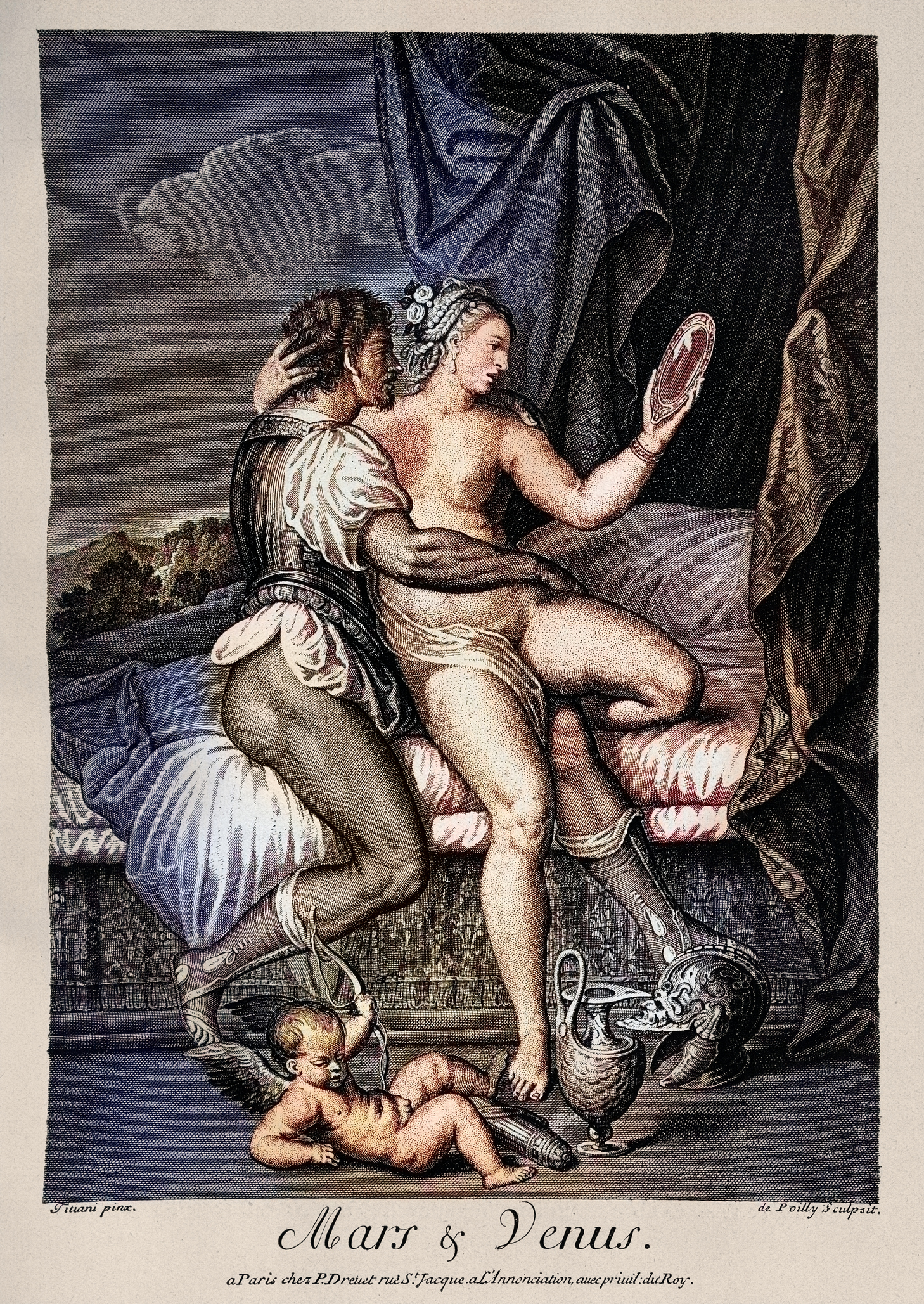 God Mars, Goddess Venus and love, Cupid, Mythology, Art